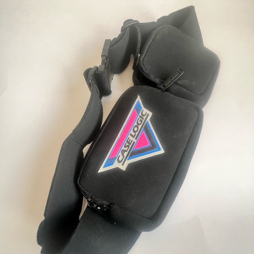 Vintage Case Logic Fanny pack, hip pack. Super cool and retro neoprene hip bag